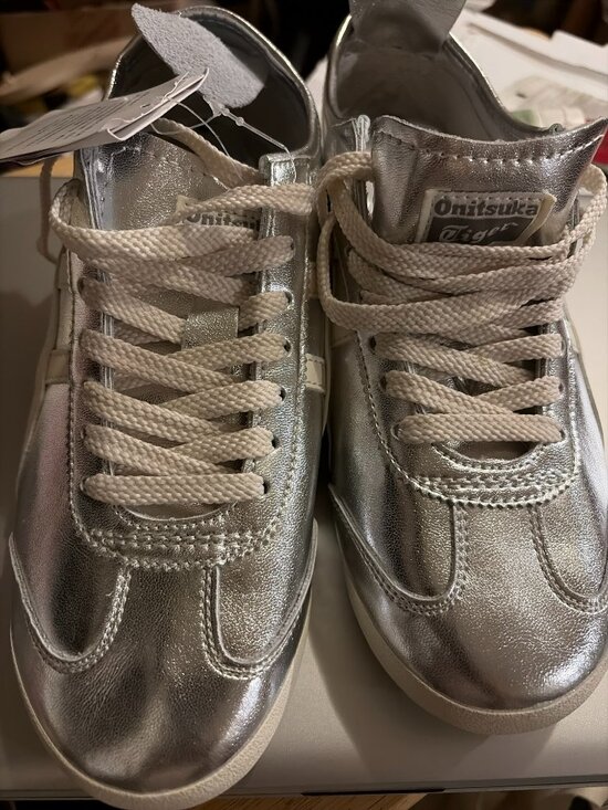 Onitsuka Tiger by Asics Shoes - Onitsuka Tiger Mexico 66 THL7C2 9399 Lace Up Low Sneakers Silver/White 9
